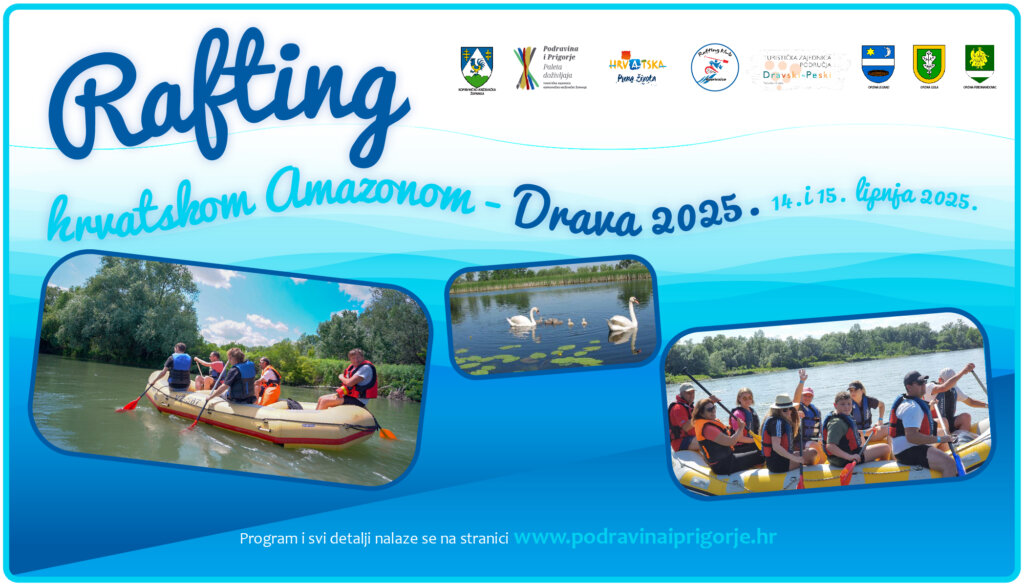 PRIJAVE U TIJEKU Tradicionalni Rafting Hrvatskom Amazonom – Drava 2025.