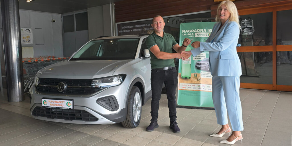 Franjo Tunić iz Daruvara osvojio Volkswagen T-Cross u nagradnoj igri KTC-a i Jamnice