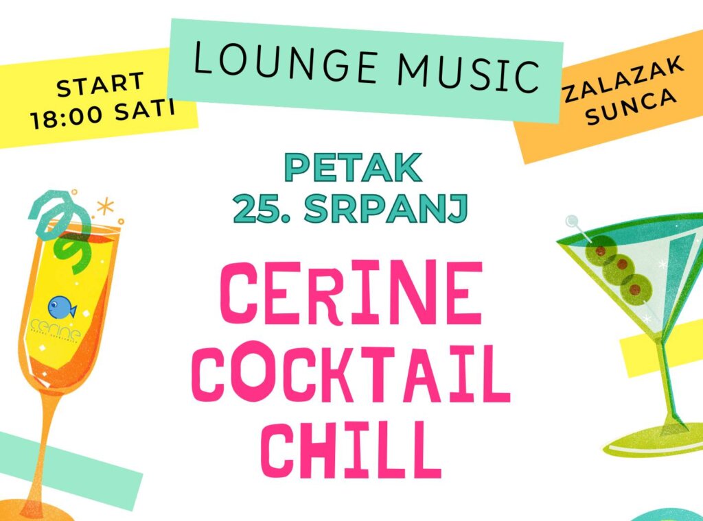 Ovog petka na bazenima Cerine Cocktail Chill
