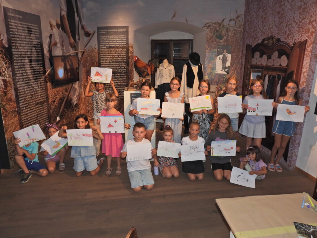 [FOTO] Djeca istraživala Legendu o Picokima i rogatom konju kroz umjetnost u Muzeju Grada Đurđevca