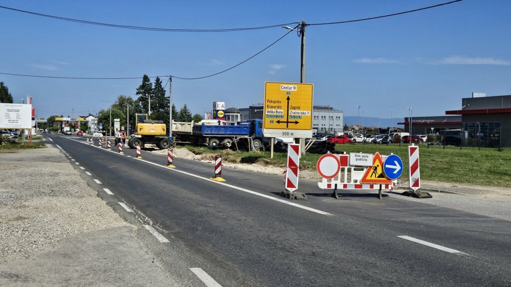 Počeli radovi na rekonstrukciji istočnog ulaza u Veliku Goricu