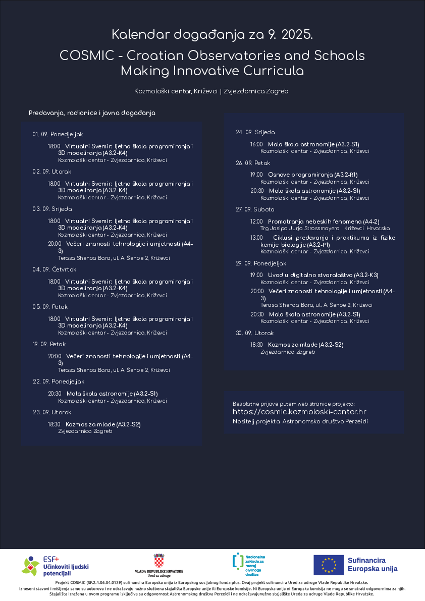 2025 09 Cosmic Calendar A3