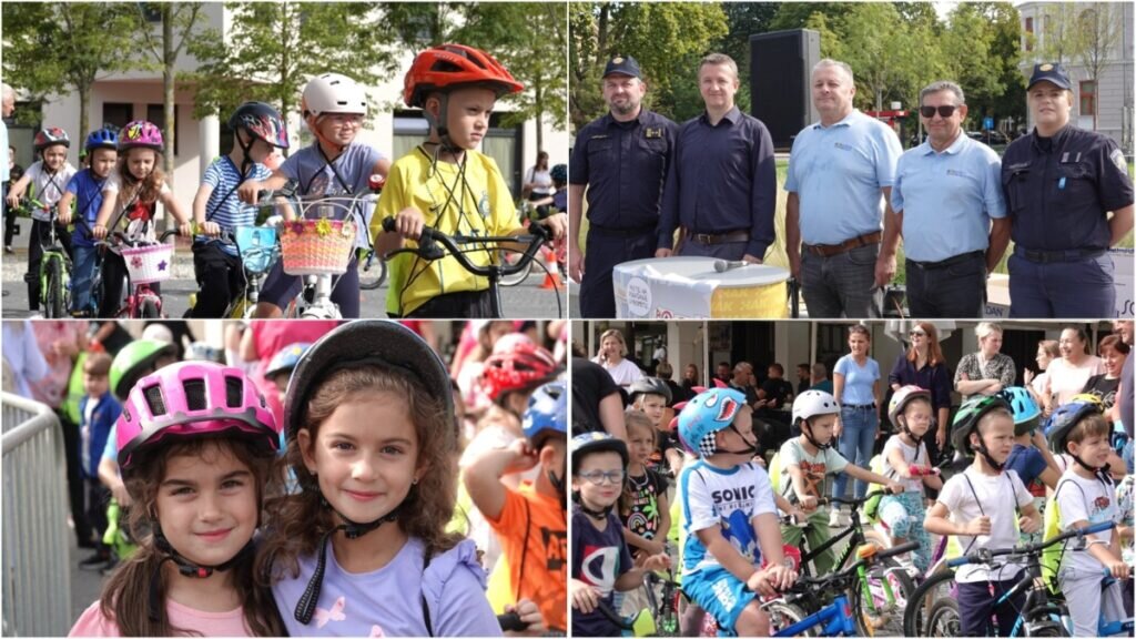 [FOTO] Đurđevački vrtićanci i prvašići pokazali svoje vještine na prometnom poligonu