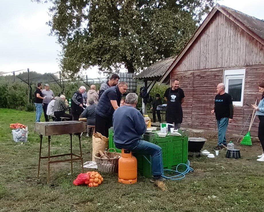 Članovi Udruge umirovljenika željezničara općine Gradec brali jabuke u Goričanu