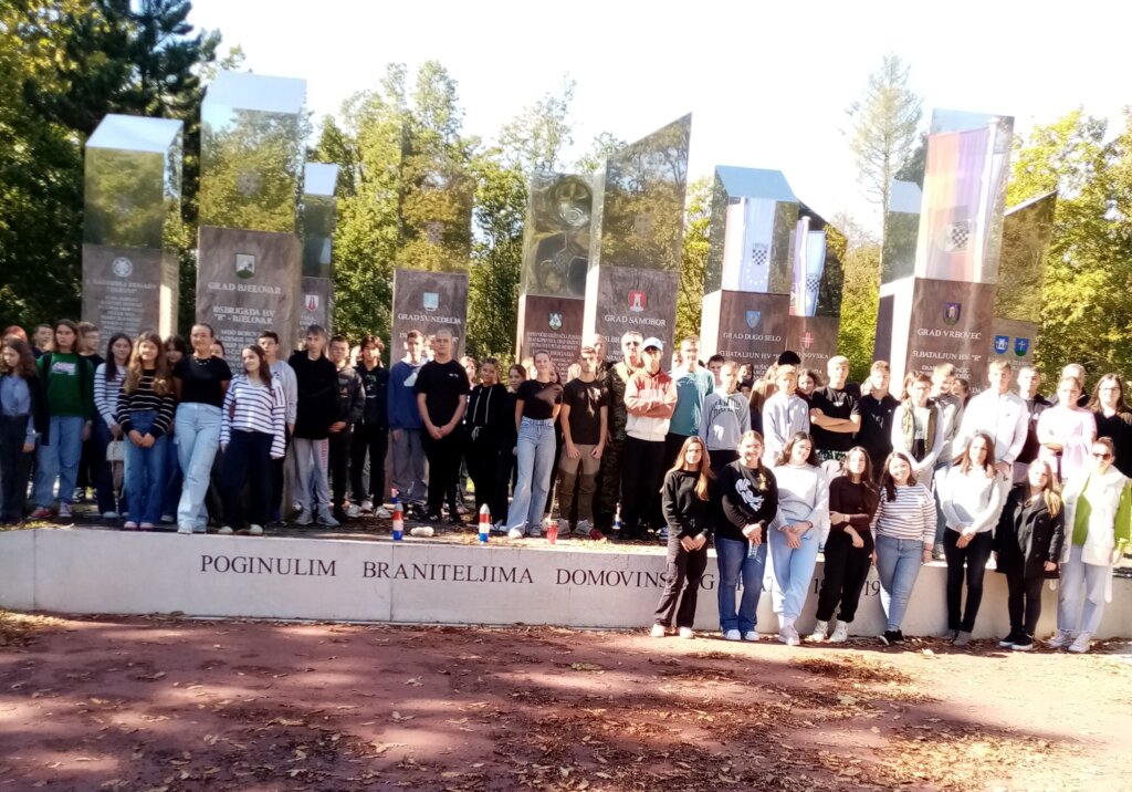 Učenici posjetili područja djelovanja križevačkih branitelja na zapadnoslavonskom bojištu