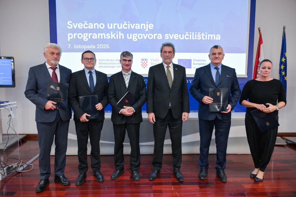Zagreb: Svečano Potpisano Prvih Pet Programskih Ugovora Za Javna Sveucilista U Republici Hrvatskoj
