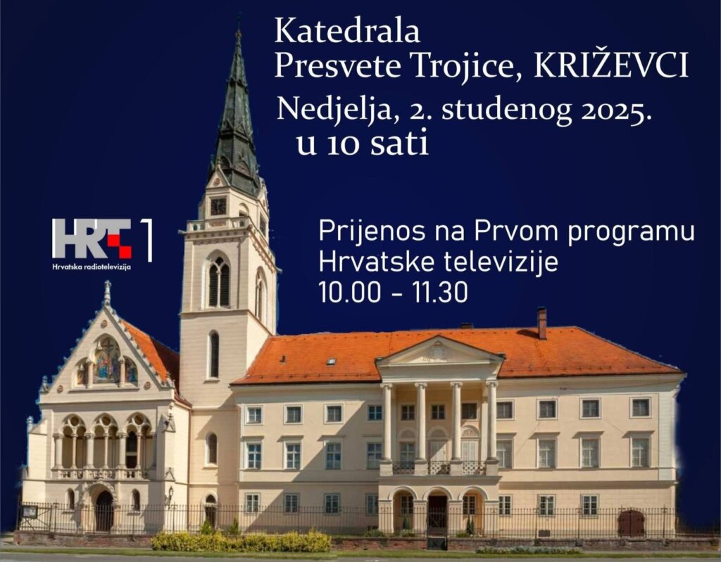 U nedjelju izravni prijenos liturgije iz križevačke katedrale povodom Jubilejske godine