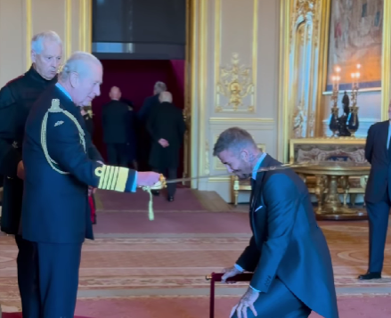 Slavni nogometaš David Beckham proglašen vitezom