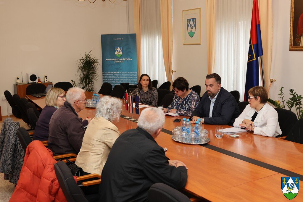 Župan Tomislav Golubić održao sastanak s predstavnicima udruga umirovljenika Koprivnice, Križevaca i Đurđevca