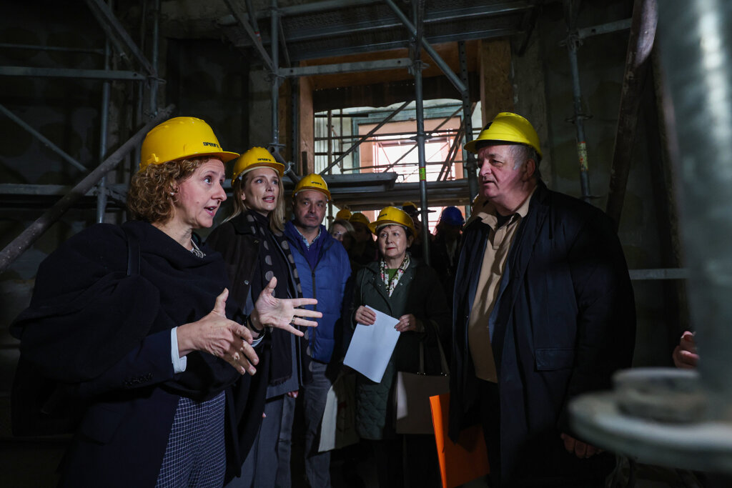 Ministrica Obuljen Koržinek obišla gradilišta HDLU-a i Bazilike u Palmotićevoj