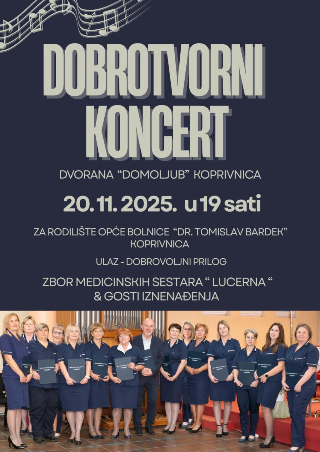 Koncert Zbora medicinskih sestara za koprivničko rodilište
