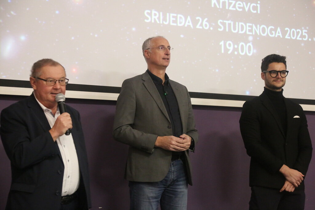 [FOTO] Ivica Puljak i Toni Šćulac u Križevcima održali predavanje “Evolucija svemira od Velikog praska do danas”