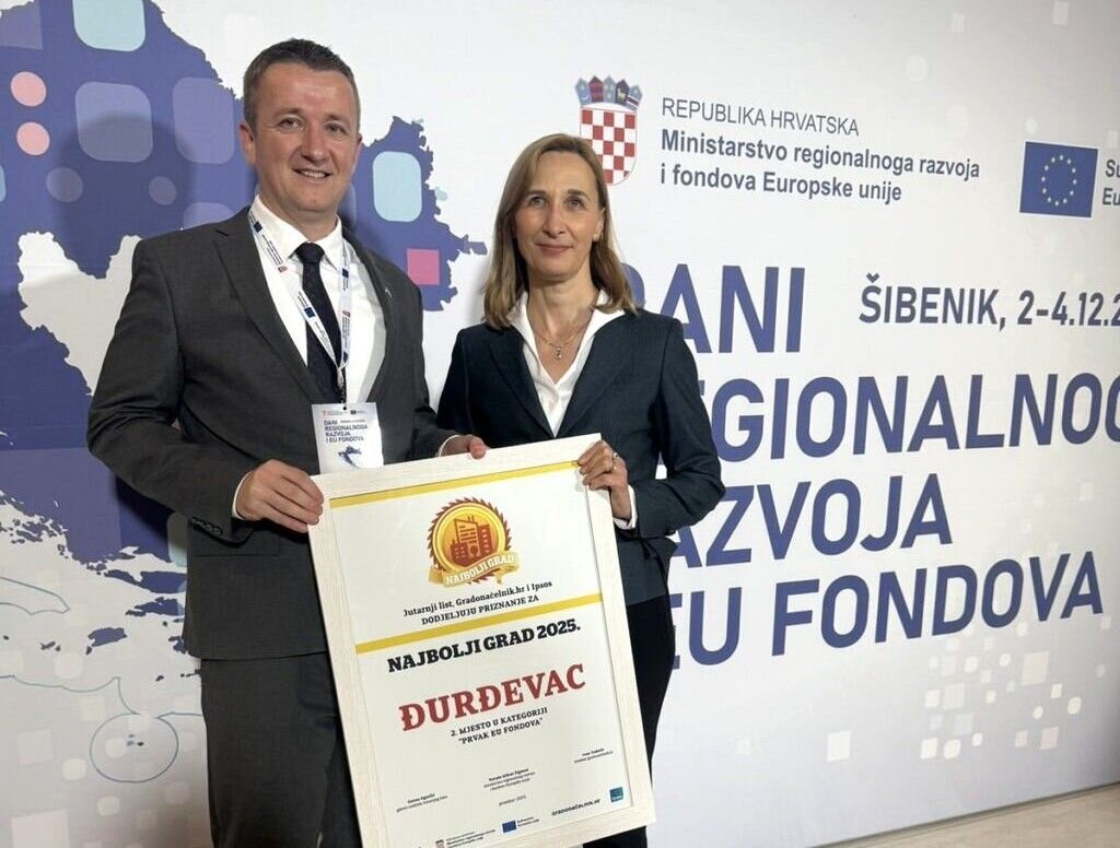 Grad Đurđevac drugi najbolji grad u Hrvatskoj po povlačenju sredstava iz EU fondova