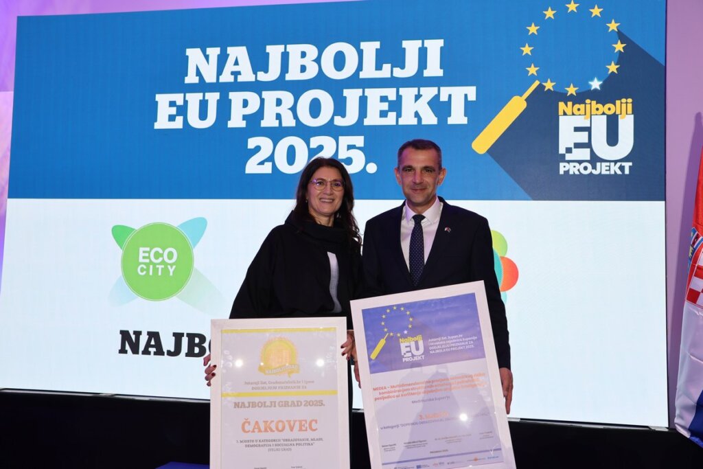 Projekt „MEDEA“ Međimurske županije treći je najbolji EU projekt u Hrvatskoj