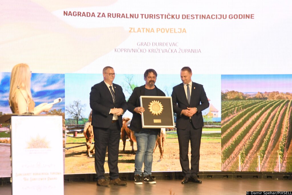 ZLATNA POVELJA Grad Đurđevac dobitnik nagrade za ruralnu turističku destinaciju godine