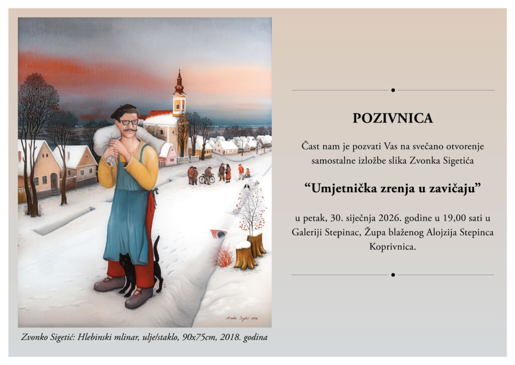 Pozivnica Izložba Zvonko Sigetić