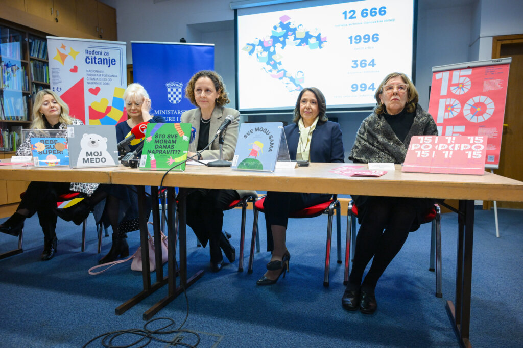 Zagreb: Konferencija Za Medije O Rezultatima Nacionalnog Izazova "15 Po 15 – Cijela Hrvatska čita Djeci"
