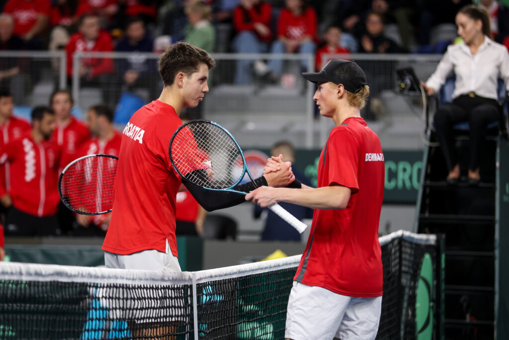 Varaždin: Prvi Meč Davis Cupa Između Hrvatske I Danske, Matej Dodig Elmer Moeller