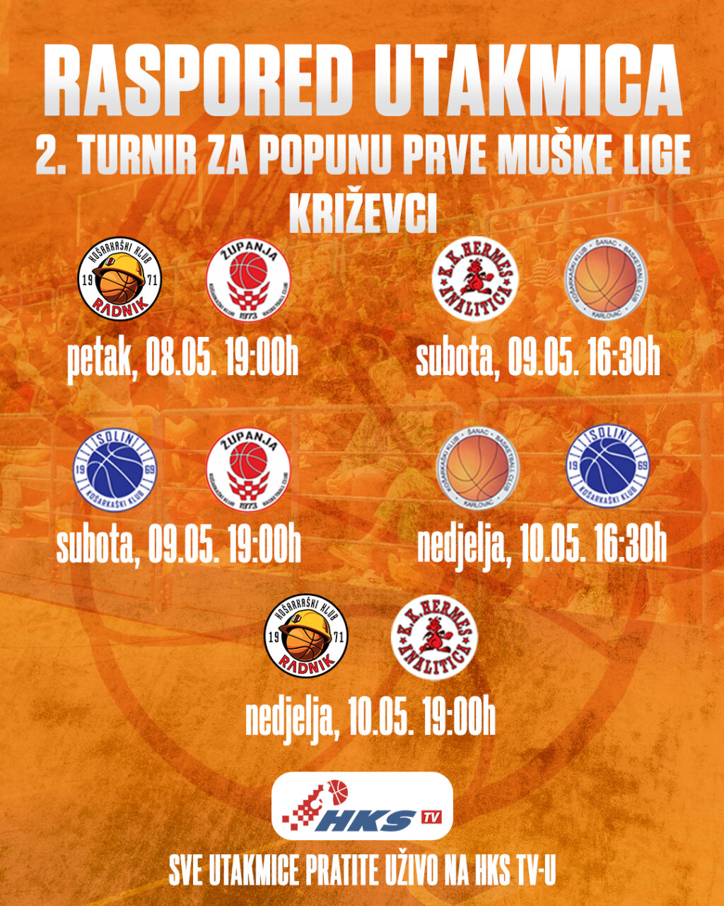 Kompletan Raspored 2. Turnira Križevci