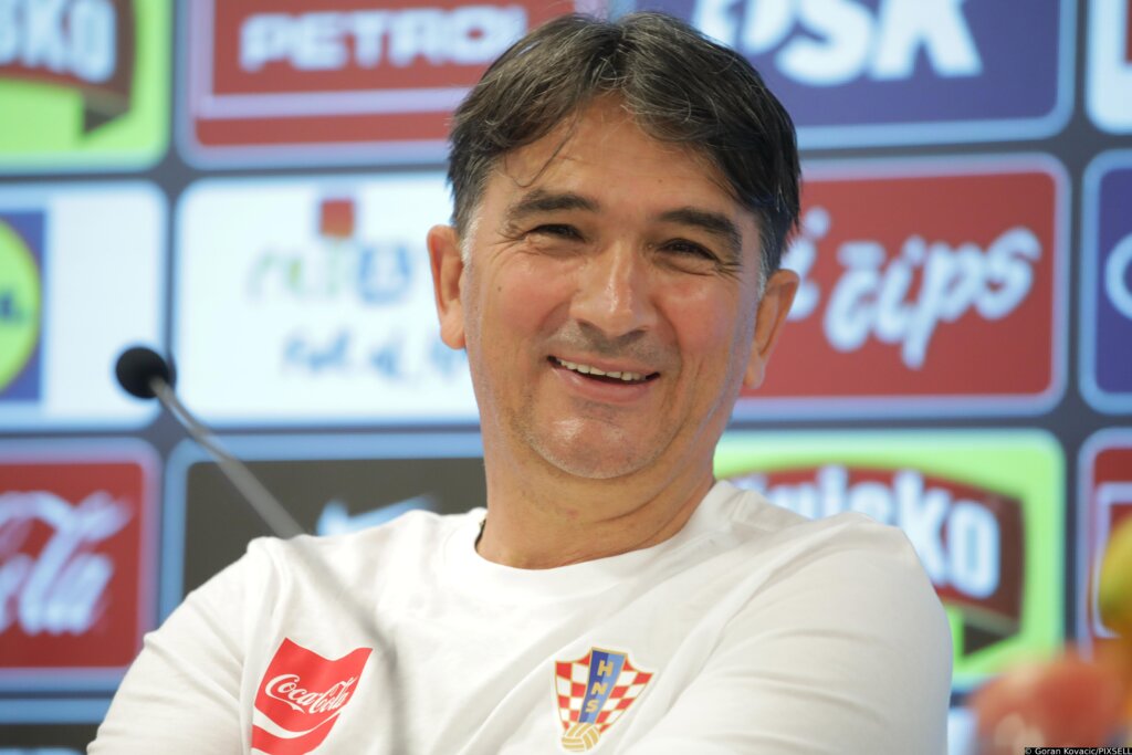 Rijeka: Izbornik Zlarko Dalić I Igrač Josip Stanišić Na Konferenciji Za Medije