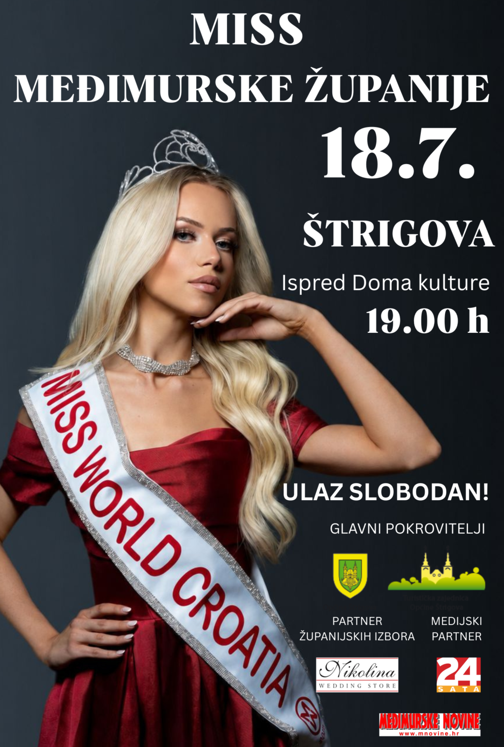 Plakat Miss Međimurske