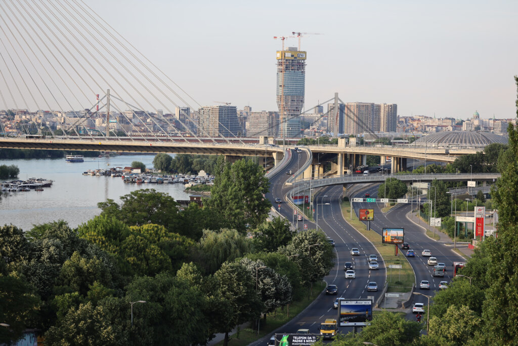 Pogled Na Beograd Sa Terase Trgovačkog Centra Ada Mall