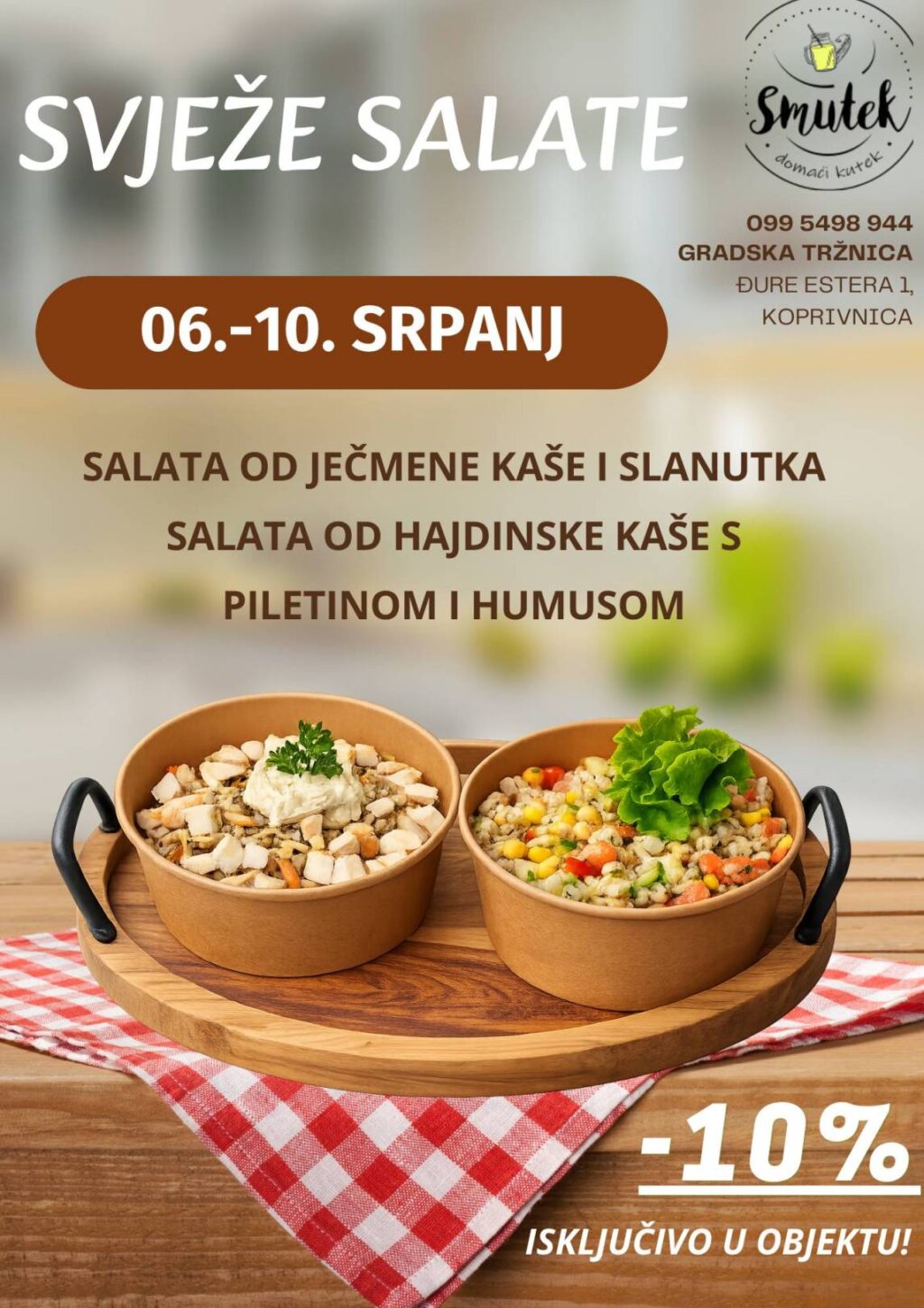 Healthy With Salad Vegetables Flyer A3
