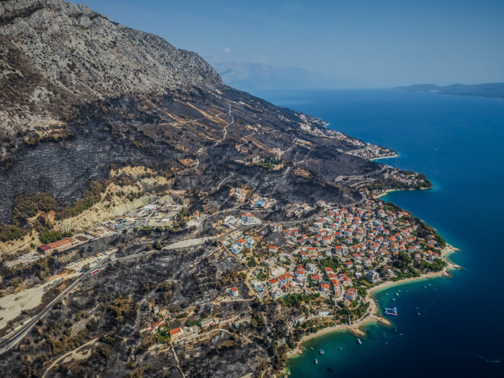 Omiš Borak: Posljedice požara u mjestu Borak iznad Omiša