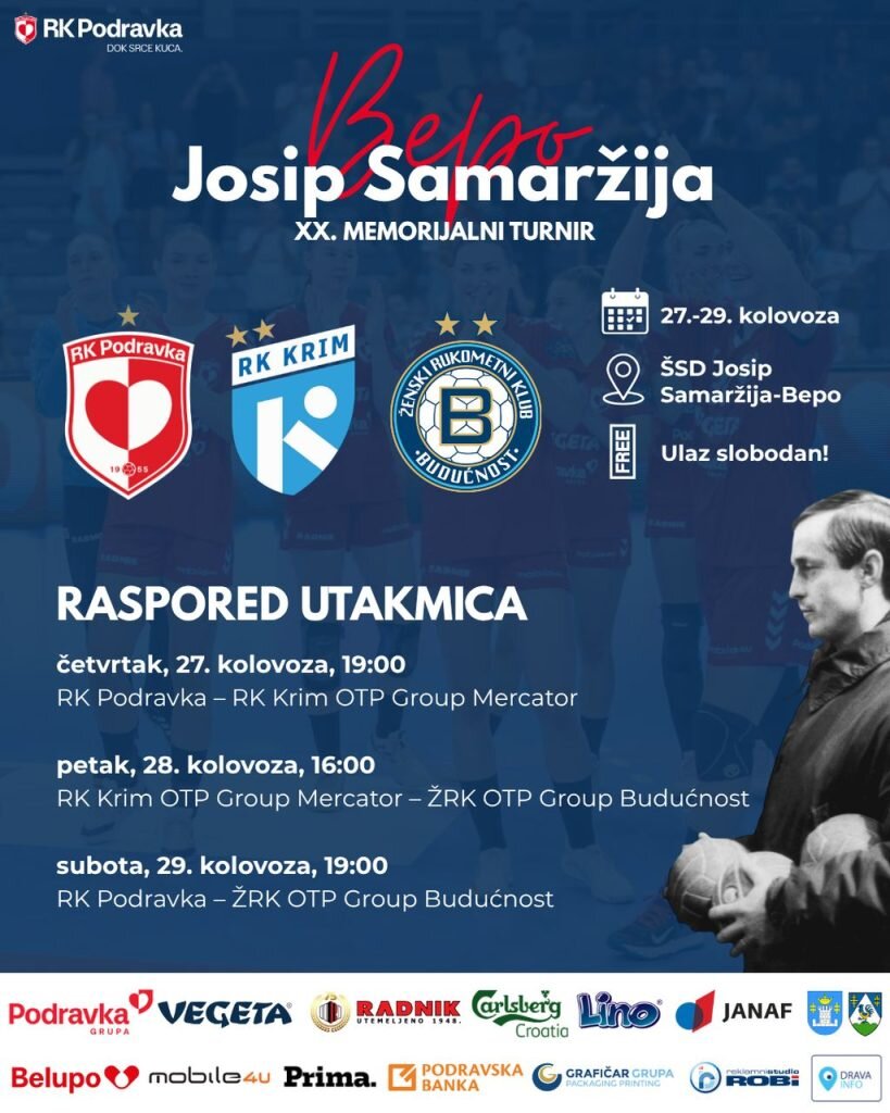 RK Podravka 20. Memorijalni turnir Josip Samarzija Bepo 819x1024