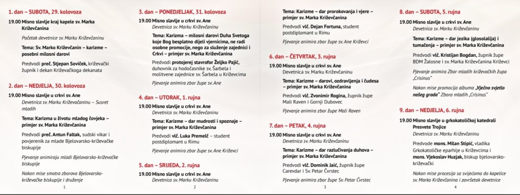Sv. Marko2026 program1